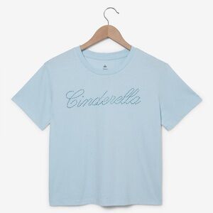 Cinderella Light Blue Crop Top